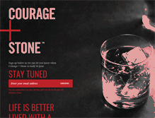 Tablet Screenshot of courageandstone.com